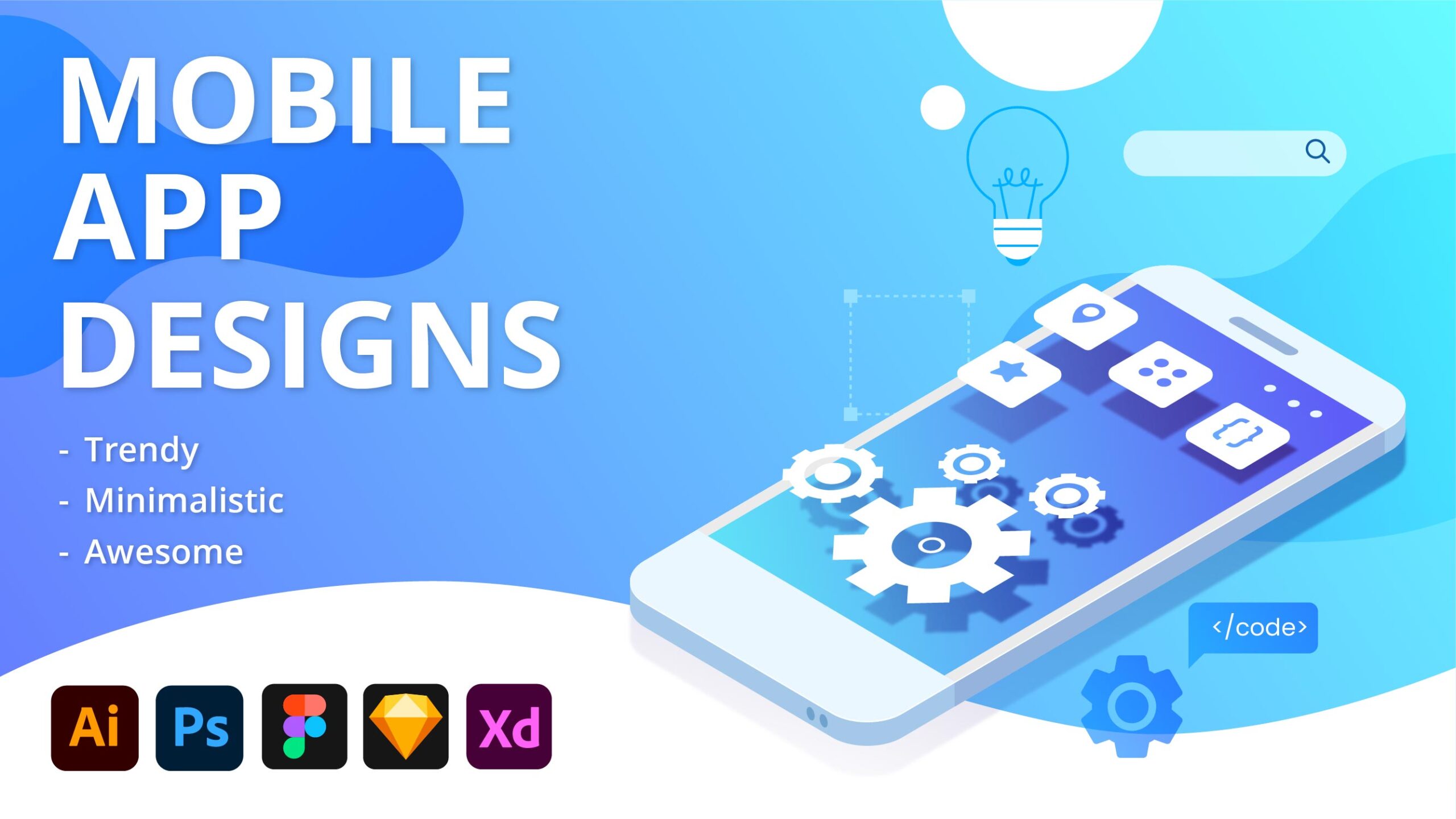Modern Mobile App UI Design